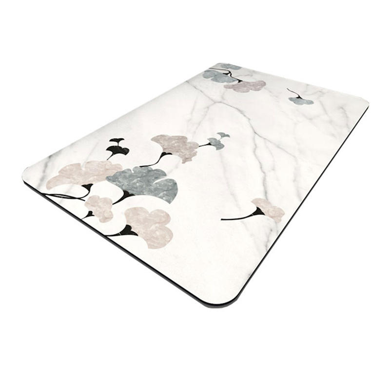  Soft, quick-drying, non-slip, absorbent diatomaceous earth bath mats and shower mats for hard bathroom floors