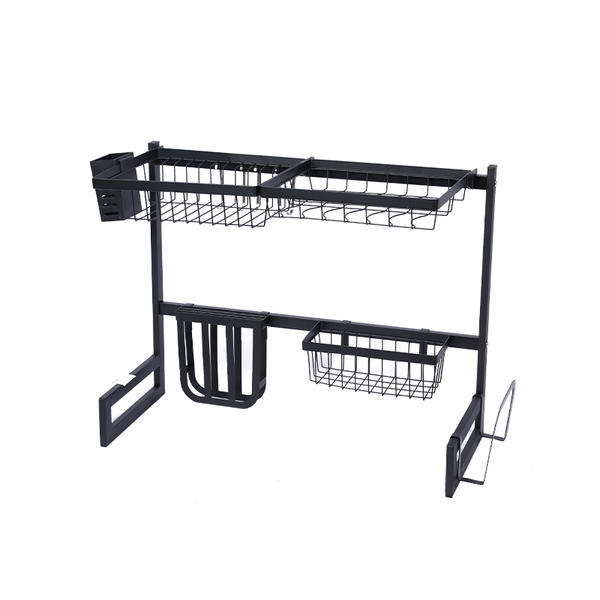 Stainless steel kitchen sink rack storage shelves dish holder hot selling sink drainer dish drying rack