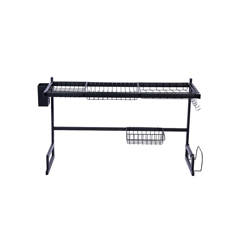 2 Tier dish drying rack home kitchen standing stainless steel storage holders kitchen sink dish rack