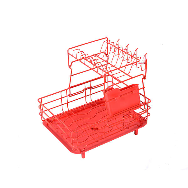 Large capacity rust prevention stainless steel drying rack dish bowl cups spoons kitchen storage rack 2-tier dish racks