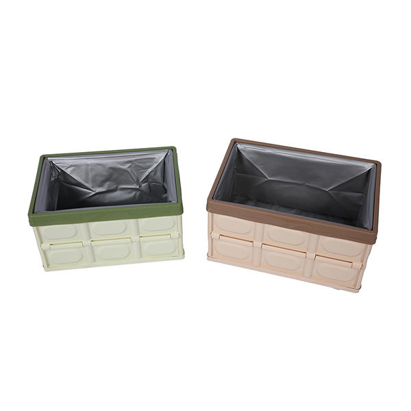 Waterproof and dustproof stackable folding storage box lightweight sturdy collapsible storage bins for home