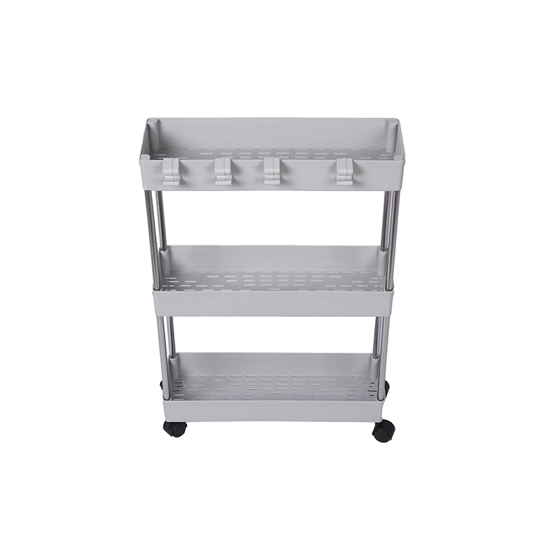 3 Tier slim storage cart mobile shelving unit organizer slide out storage rolling utility cart tower rack for kitchen